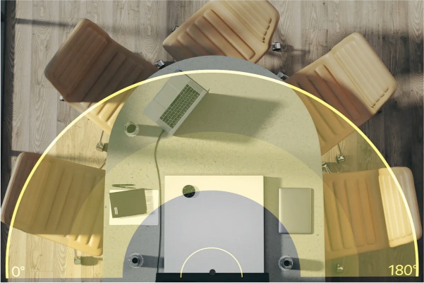 Das hochpräzise Multi-Kamera-Array mit drei 13-Megapixel-Kameras deckt den kompletten Raum ab.