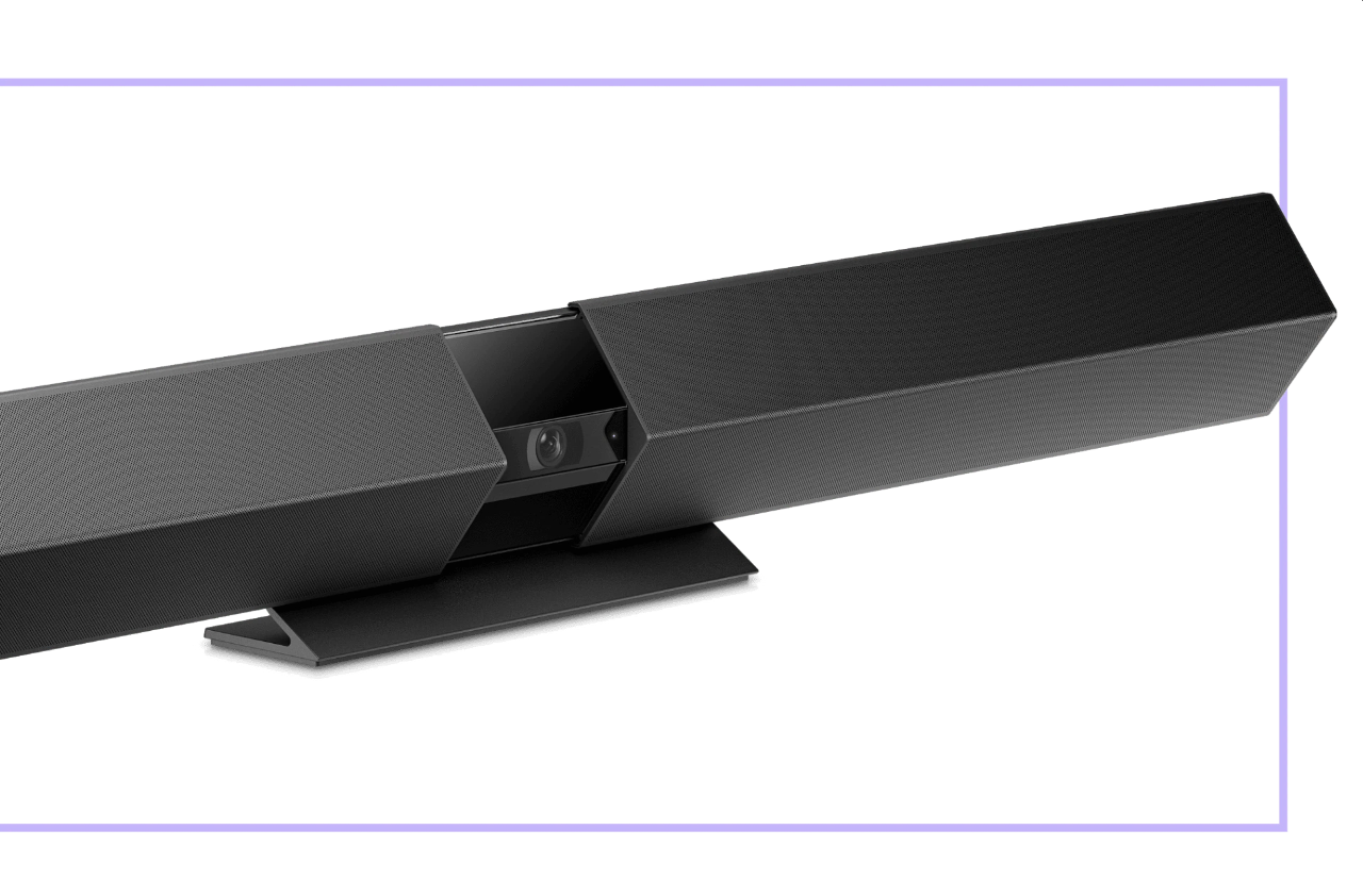 Abbildung: HP Presence Audio-Video-Leiste Abbildung: HP Presence Audio-Video-Leiste