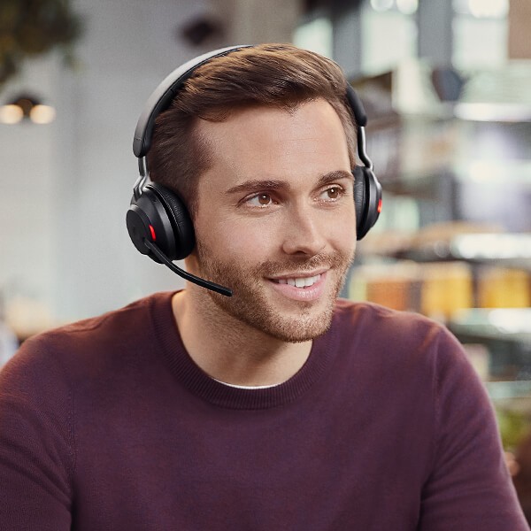 Jabra Evolve2 65 Für Sie entwickelt: Ihr schnurloses Headset für das mobile Arbeiten – mit herausragendem Sound.