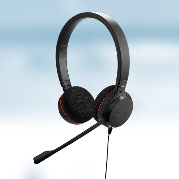 Jabra Evolve 20 Stereo / Mono Professionelles Headset mit einfachem Anrufmanagement und tollem Sound für Anrufe und Musik
